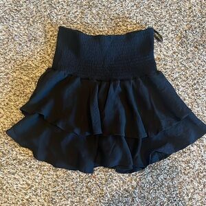 black flowy skirt